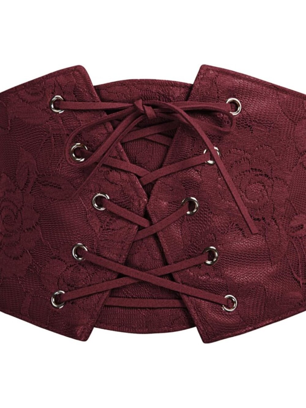 Renaissance Corset Belt for Women Lace-up Front Wide Waist Belt Goth Pirate Cost